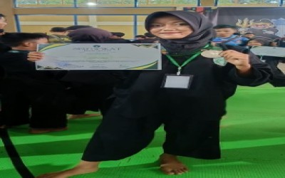 Sabet Juara 2 Kabupaten, Atlet Pagar Nusa MTs Ma’arif NU 1 Kedungbanteng Harumkan Nama Madrasah